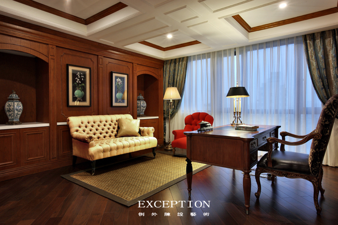 書(shū)房還能這樣設(shè)計(jì)，漲姿勢(shì)了！-別墅設(shè)計(jì),軟裝設(shè)計(jì),室內(nèi)設(shè)計(jì),豪宅設(shè)計(jì),深圳例外軟裝設(shè)計(jì)公司