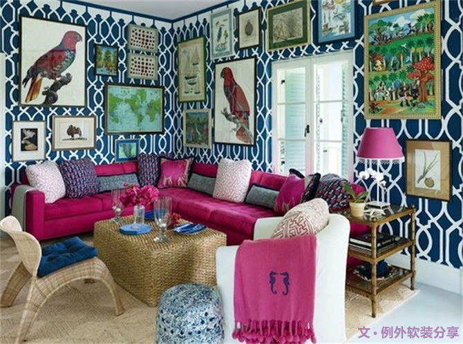 這種墻面裝飾設計，你家敢嘗試？-別墅設計,軟裝設計,室內(nèi)設計,豪宅設計,深圳例外軟裝設計公司