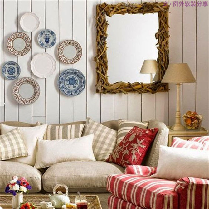 室內(nèi)軟裝設(shè)計瓷盤從飯桌跑到墻上啦！-別墅設(shè)計,軟裝設(shè)計,室內(nèi)設(shè)計,豪宅設(shè)計,深圳例外軟裝設(shè)計公司