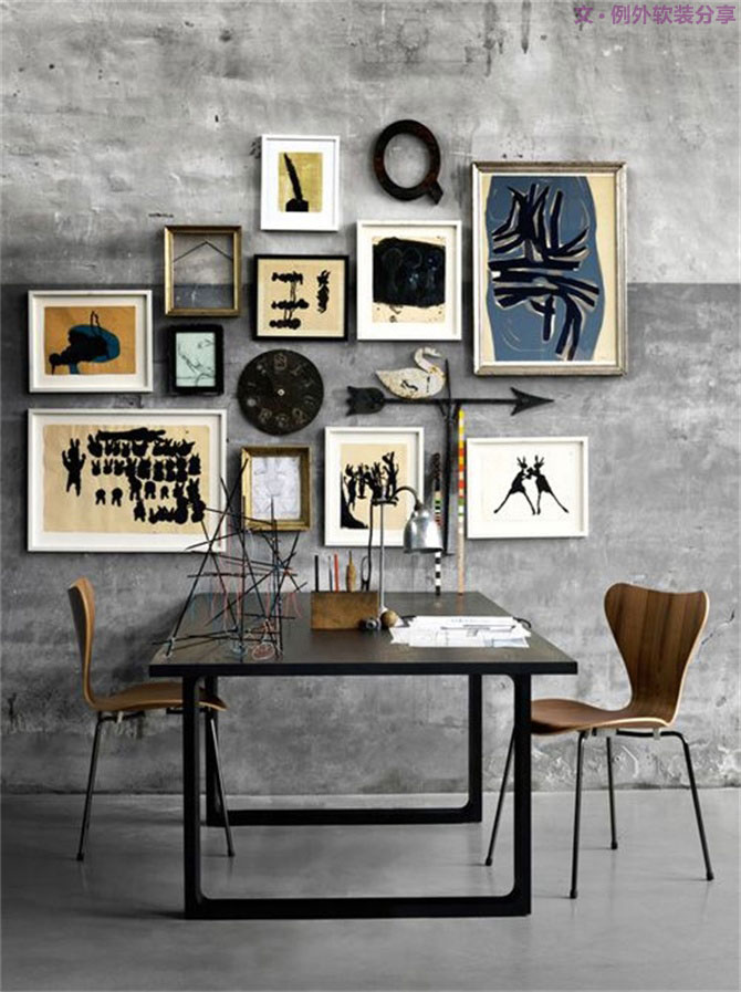 水泥墻已經(jīng)被設計師玩壞了，下輩子我也要做設計師！-別墅設計,軟裝設計,室內(nèi)設計,豪宅設計,深圳例外軟裝設計公司