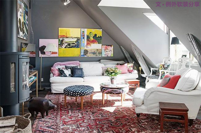 室內(nèi)設計中碰撞而來的個性公寓-別墅設計,軟裝設計,室內(nèi)設計,豪宅設計,深圳例外軟裝設計公司