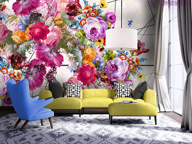 你家墻面還在留白？現(xiàn)在都流行這么玩，美爆了！-別墅設(shè)計(jì),軟裝設(shè)計(jì),室內(nèi)設(shè)計(jì),豪宅設(shè)計(jì),深圳例外軟裝設(shè)計(jì)公司