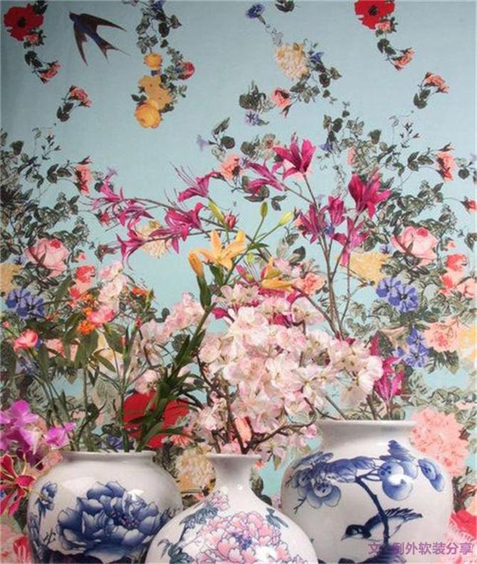 不是所有的花朵元素，都會(huì)搭出田園小碎花-別墅設(shè)計(jì),軟裝設(shè)計(jì),室內(nèi)設(shè)計(jì),豪宅設(shè)計(jì),深圳例外軟裝設(shè)計(jì)公司