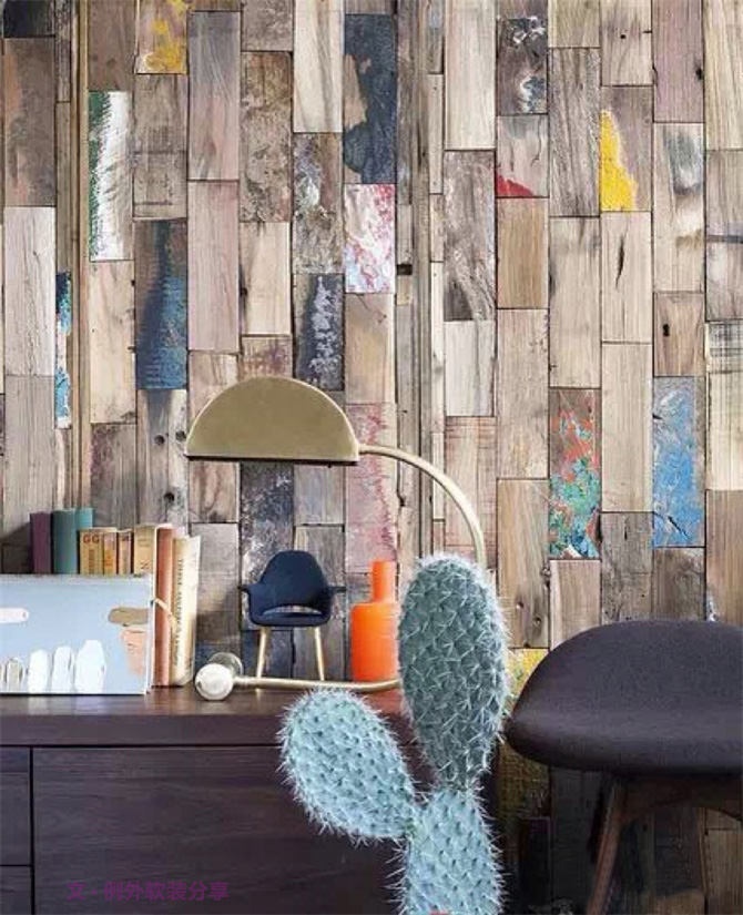 這種墻面裝飾設計，你家敢嘗試？-別墅設計,軟裝設計,室內(nèi)設計,豪宅設計,深圳例外軟裝設計公司