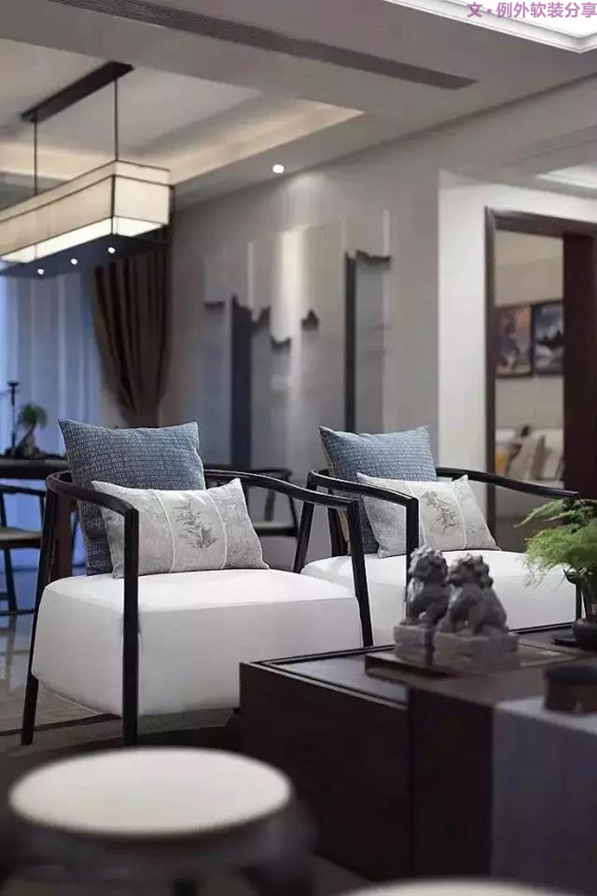 這才是新中式風(fēng)格該有的樣子，中國人真正的品！-別墅設(shè)計,軟裝設(shè)計,室內(nèi)設(shè)計,豪宅設(shè)計,深圳例外軟裝設(shè)計公司