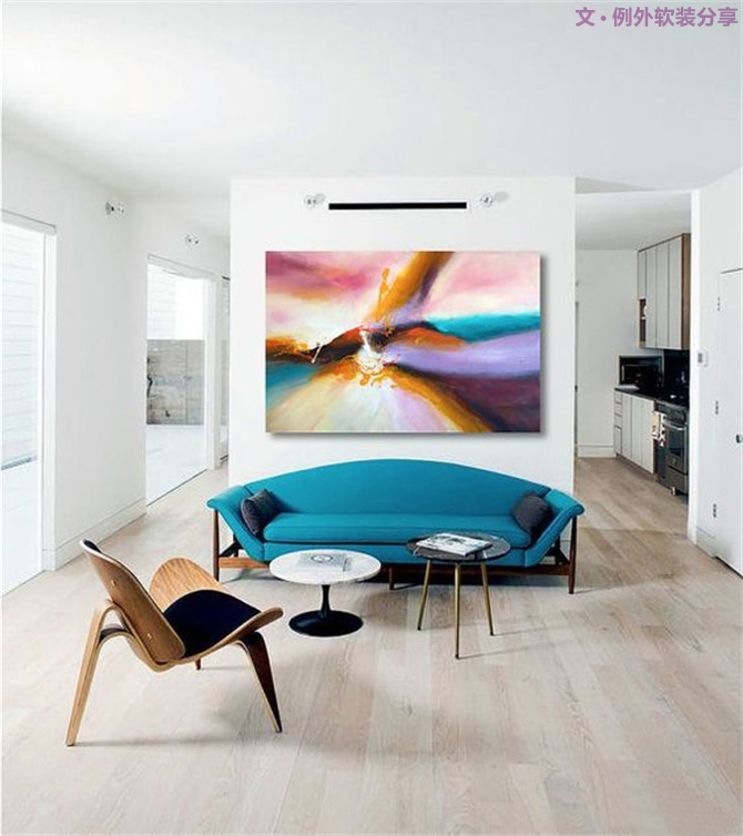 一幅畫讓家驚艷，軟裝設(shè)計師搭配有妙法！-別墅設(shè)計,軟裝設(shè)計,室內(nèi)設(shè)計,豪宅設(shè)計,深圳例外軟裝設(shè)計公司