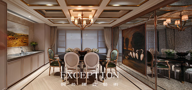 餐廳設(shè)計(jì)成這樣，天天呆這里也不會(huì)膩！-別墅設(shè)計(jì),軟裝設(shè)計(jì),室內(nèi)設(shè)計(jì),豪宅設(shè)計(jì),深圳例外軟裝設(shè)計(jì)公司