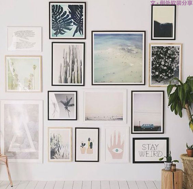 學(xué)會這五大掛畫技巧，分分鐘提升你家的氣質(zhì)！-別墅軟裝設(shè)計,軟裝設(shè)計,室內(nèi)軟裝設(shè)計,室內(nèi)設(shè)計,豪宅設(shè)計,深圳例外軟裝設(shè)計公司