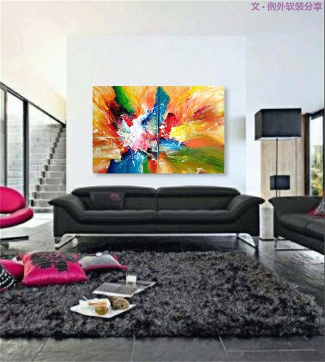 一幅畫讓家驚艷，軟裝設(shè)計師搭配有妙法！-別墅設(shè)計,軟裝設(shè)計,室內(nèi)設(shè)計,豪宅設(shè)計,深圳例外軟裝設(shè)計公司