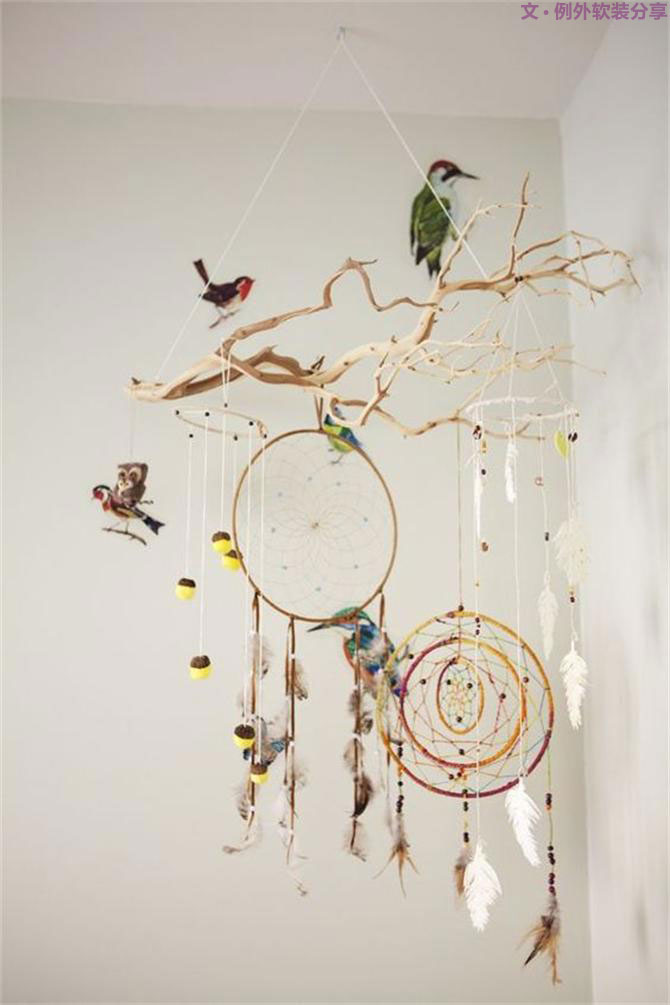 從沒見過這樣的捕夢(mèng)網(wǎng)，掛起來的安眠藝術(shù)！-別墅設(shè)計(jì),軟裝設(shè)計(jì),室內(nèi)設(shè)計(jì),豪宅設(shè)計(jì),深圳例外軟裝設(shè)計(jì)公司