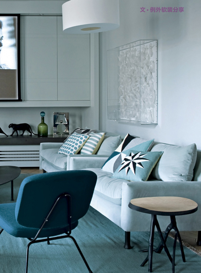 深海密語——藍色海洋公寓設(shè)計-別墅設(shè)計,軟裝設(shè)計,室內(nèi)設(shè)計,豪宅設(shè)計,深圳例外軟裝設(shè)計公司