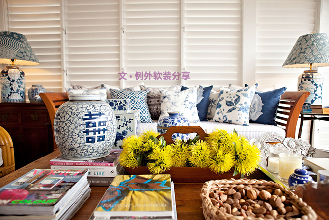 青花的狂熱愛好者-別墅設計,軟裝設計,室內(nèi)設計,豪宅設計,深圳例外軟裝設計公司